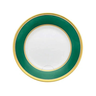 Ginori 1735 Flat Bread Plate Contessa Smeraldo In Green