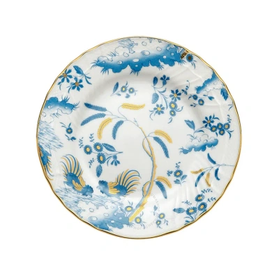 Ginori 1735 Flat Bread Plate Oro Di Doccia Turchese In Turquoise