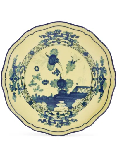 Ginori 1735 Floral-motif Bread Plate (17 Cm) In Yellow