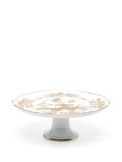 Ginori 1735 Floral-print Cake Stand In White