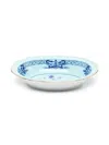 Ginori 1735 Floral-print Oval Bowl (h26cm X 19cm X 5.6cm) In Blue