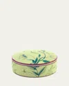 Ginori 1735 Florenza Acanto Round Covered Box In Green