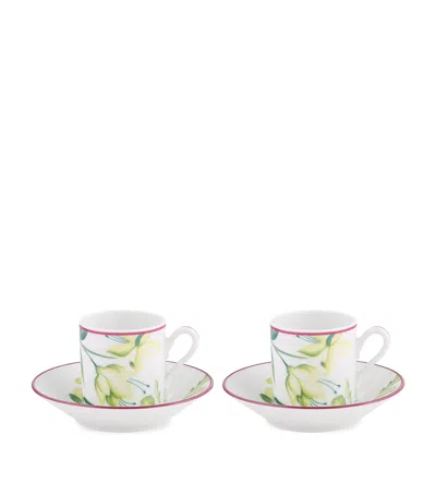 Ginori 1735 Florenza Espresso Cup And Saucer In Multi