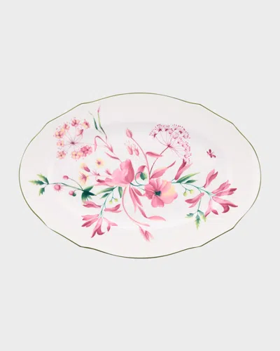 Ginori 1735 Florenza Malva Oval Platter In Multi