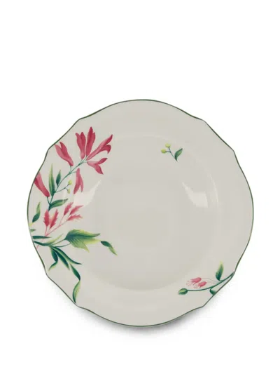 Ginori 1735 Flower-print Soup Plate In Multi