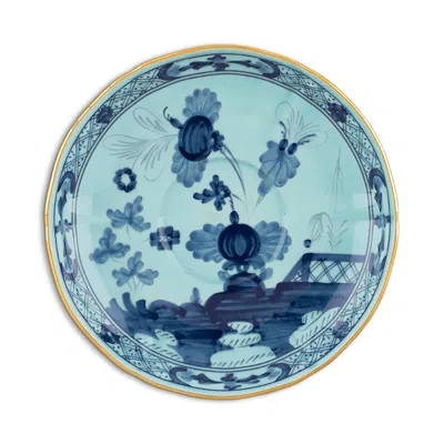 Ginori 1735 Gonori 1735 Oriente Italiano Antico Doccia Tea Saucer In Light Blue