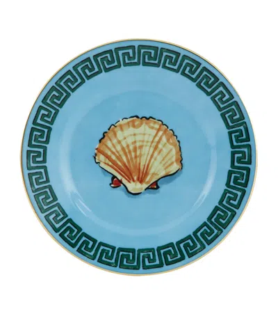 Ginori 1735 Il Viaggio Di Nettuno Bread Plate In Green