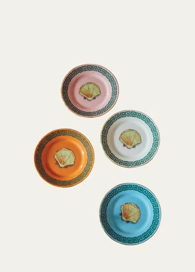 Ginori 1735 Il Viaggio Di Nettuno Bread Plates, Set Of Four In Multi