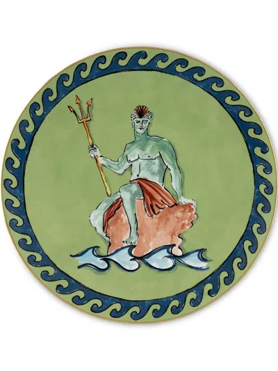 Ginori 1735 Il Viaggio Di Nettuno Charger Plate (33cm) In Green