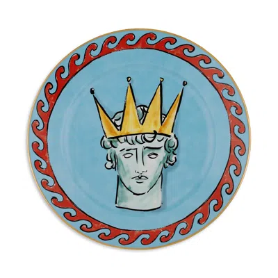 Ginori 1735 Il Viaggio Di Nettuno Dinner Plate In Blue