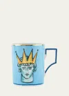 Ginori 1735 400ml Nettuno Luna Porcelain Mug In Blue