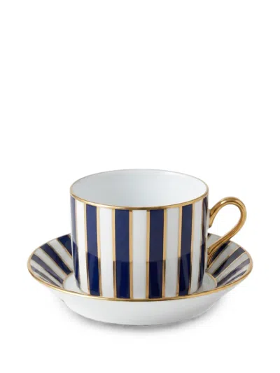 Ginori 1735 Impero Amadeus Striped Coffee Set (set Of Six) In Multi