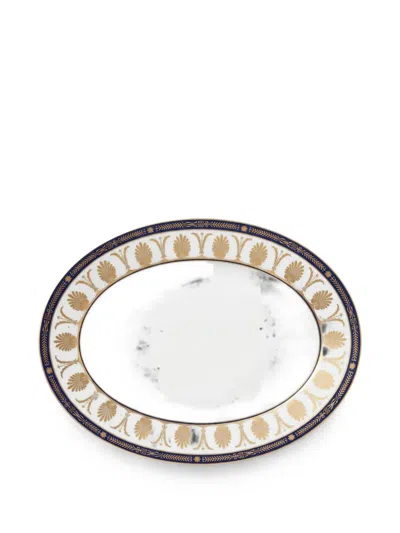 Ginori 1735 Impero Cleopatra Oval Plate In White