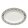 Ginori 1735 Impero Oval Flat Platter In Black