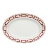 Ginori 1735 Impero Oval Flat Platter In Red