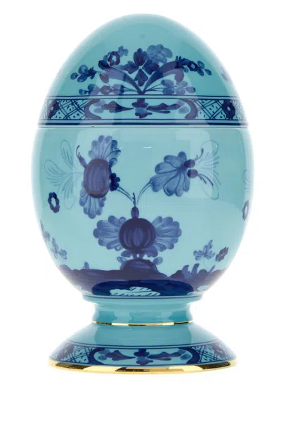 Ginori 1735 Iris Egg In Blue
