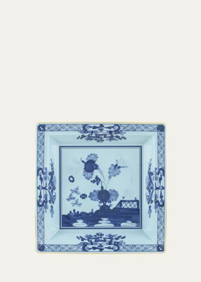 Ginori 1735 Iris Square Tray In Orienteit Iris