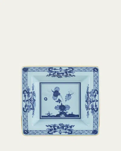 Ginori 1735 Iris Squared Porcelain Tray, 7.1" In Orienteit Iris