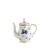 Ginori 1735 Italian Fruit Coffeepot With Cover In Coffee