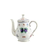 Ginori 1735 Italian Fruit Coffeepot With Cover In Coffee