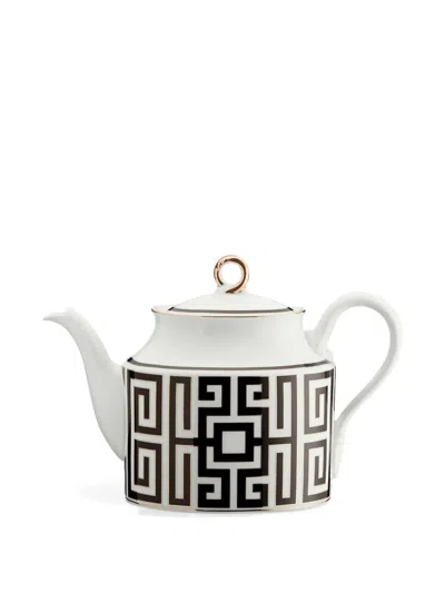 GINORI 1735 KEY-PATTERN CERAMIC TEAPOT (900ML)