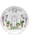 Ginori 1735 La Gazelle D'or Porcelain Plate In White