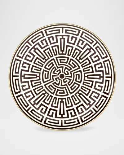 Ginori 1735 Labirinto Ebano Charger Plate, Venezia Shape In Brown