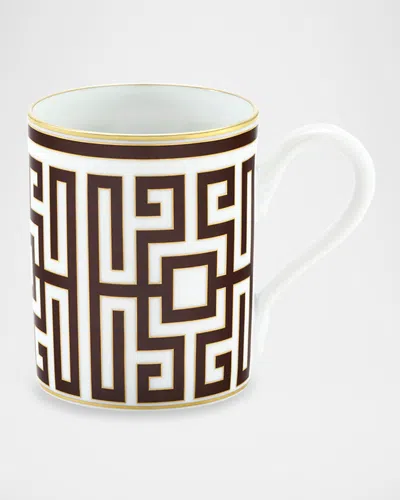 GINORI 1735 LABIRINTO EBANO MUG, 12.8 OZ.