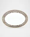 Ginori 1735 Labirinto Ebano Oval Flat Platter In Brown