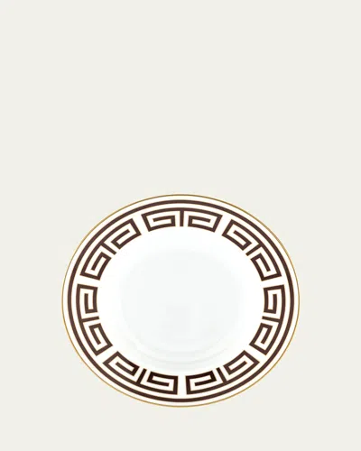 Ginori 1735 Labirinto Ebano Soup Plate In Brown