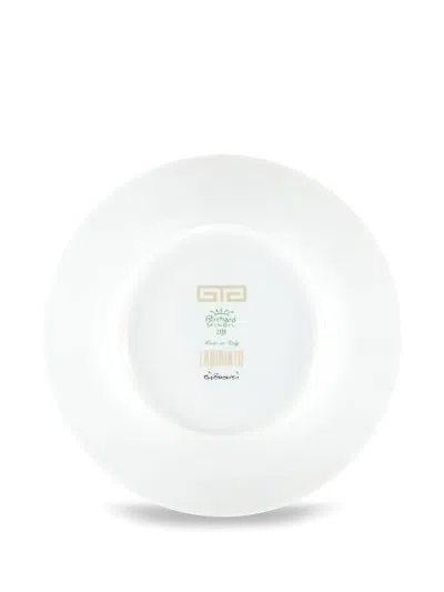 Ginori 1735 Labirinto Greek-key Pattern Plate In Gold