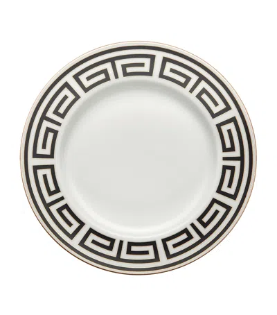 Ginori 1735 Labirinto Impero Flat Dinner Plate In Black