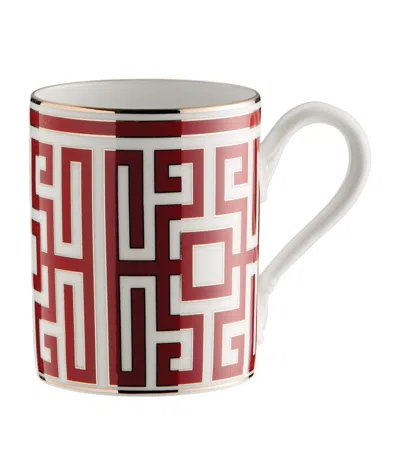 Ginori 1735 Labirinto Impero Mug In Red