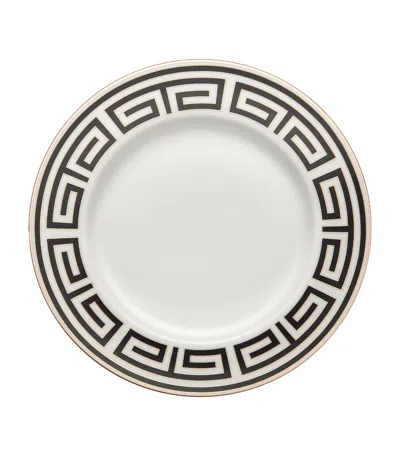 Ginori 1735 Labirinto Nero Soup Plate In White