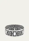 Ginori 1735 Labirinto Nero Trinket Box With Cover In Black