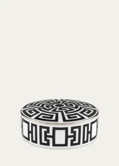 Ginori 1735 Labirinto Nero Trinket Box With Cover In Black