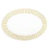 Ginori 1735 Labirinto Cachemire Oval Flat Platter In Gold