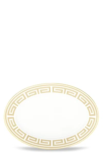 Ginori 1735 'labirinto' Oval Tray In Sand