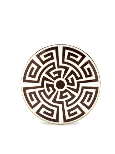 Ginori 1735 Labirinto Round Box With Cover In Neutral