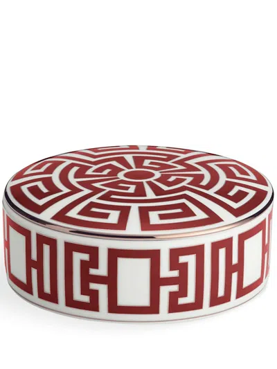Ginori 1735 Labirinto Round Box With Cover In Neutral