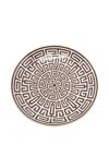 Ginori 1735 Labirinto Round Plate In Brown