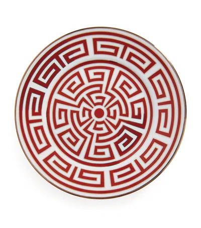 Ginori 1735 Labirinto Scarlatto Bread Plate In Red