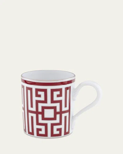 Ginori 1735 Labirinto Scarlatto Mug In Red