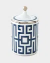 Ginori 1735 Labirinto Scented Candle, Blue In Blue