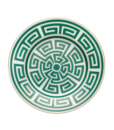 Ginori 1735 Labirinto Smeraldo Dessert Plate In Green