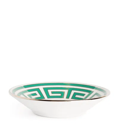 Ginori 1735 Labirinto Smeraldo Espresso Saucer In White