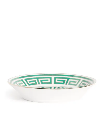 Ginori 1735 Labirinto Smeraldo Tea Saucer In Green
