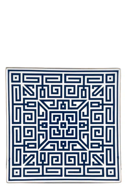 Ginori 1735 'labirinto' Tray ⌀ 30 Cm In Blue