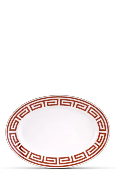 Ginori 1735 'labirinto' Tray ⌀ 40 Cm In Red