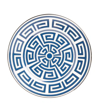 Ginori 1735 Labirinto Zaffiro Dessert Plate In Blue